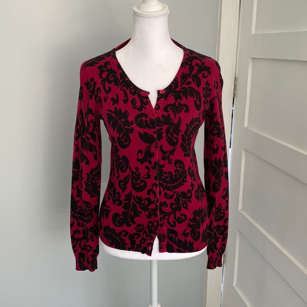 Printed cardigan
